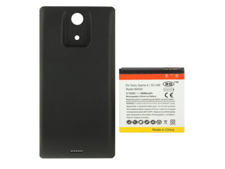 Усиленная батарея-аккумулятор большой повышенной ёмкости 5000mah  для телефона Sony Xperia ZR /ZR LTE C5502/C5..